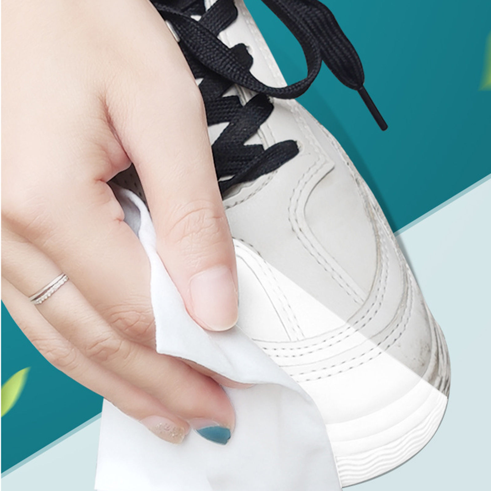 24枚入り靴用クリーニングワイプ、汚れ除去シューズワイプ、白 - Sneaker Care Wipes のレビューと価格