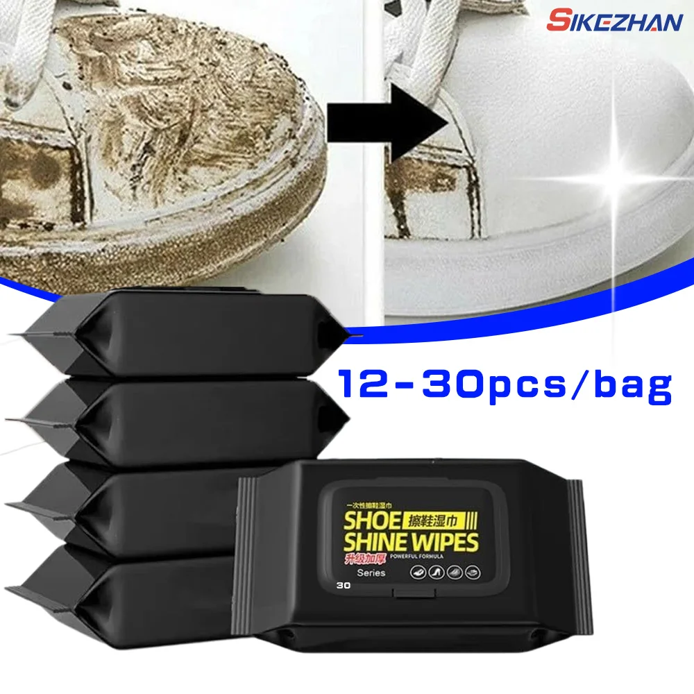 12 個/30 個/バッグ使い捨て靴クリーンワイプポータブル - Sneaker Care Wipes のレビューと価格